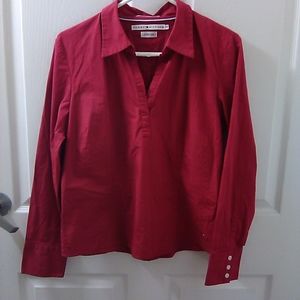 Red Tommy Hilfiger Stretch Polo
